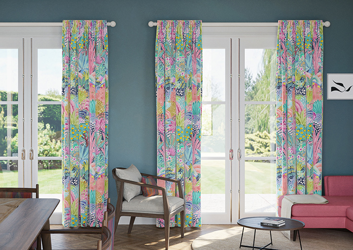 Kolkata Velvet, Rainbow - Made to Measure Curtain - Image 3